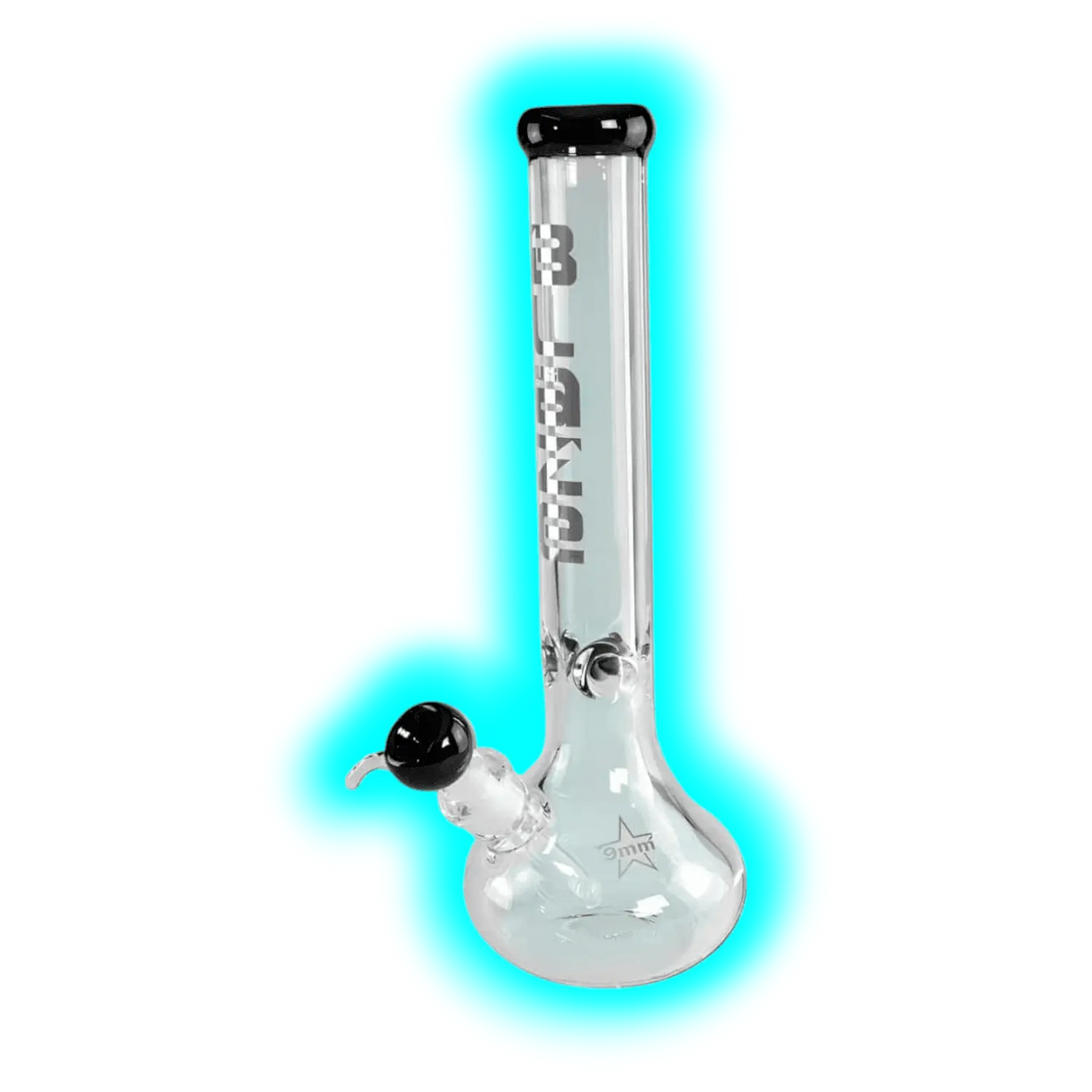 Blaze Ice Bong mit Bauch Schwarz NS19