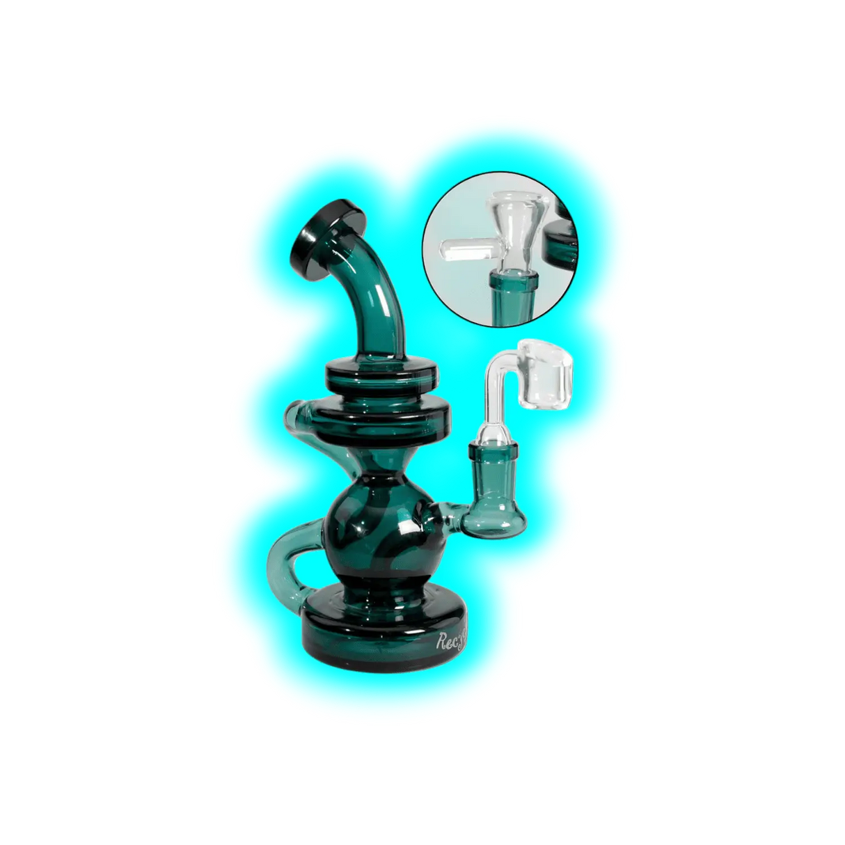 BLAZE Recycle Glasbong Diffusor Green 20.5cm