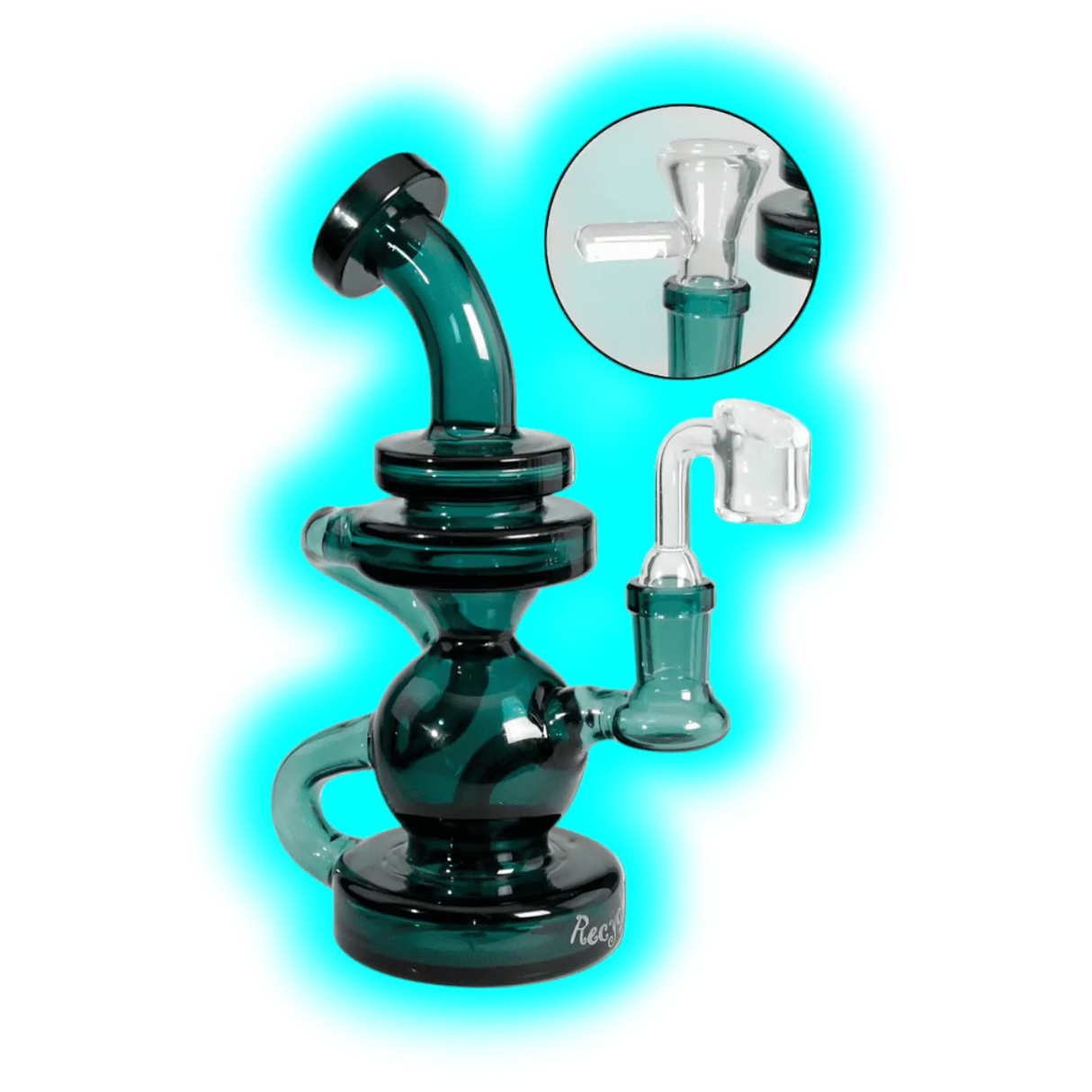 BLAZE Recycle Glasbong Diffusor Green 20.5cm