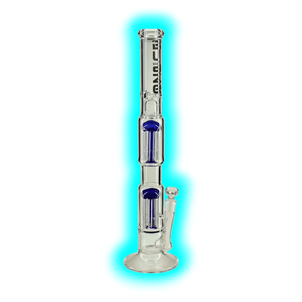 Blaze Tower Ice Bong 2x8 Arm Perkolator Blau