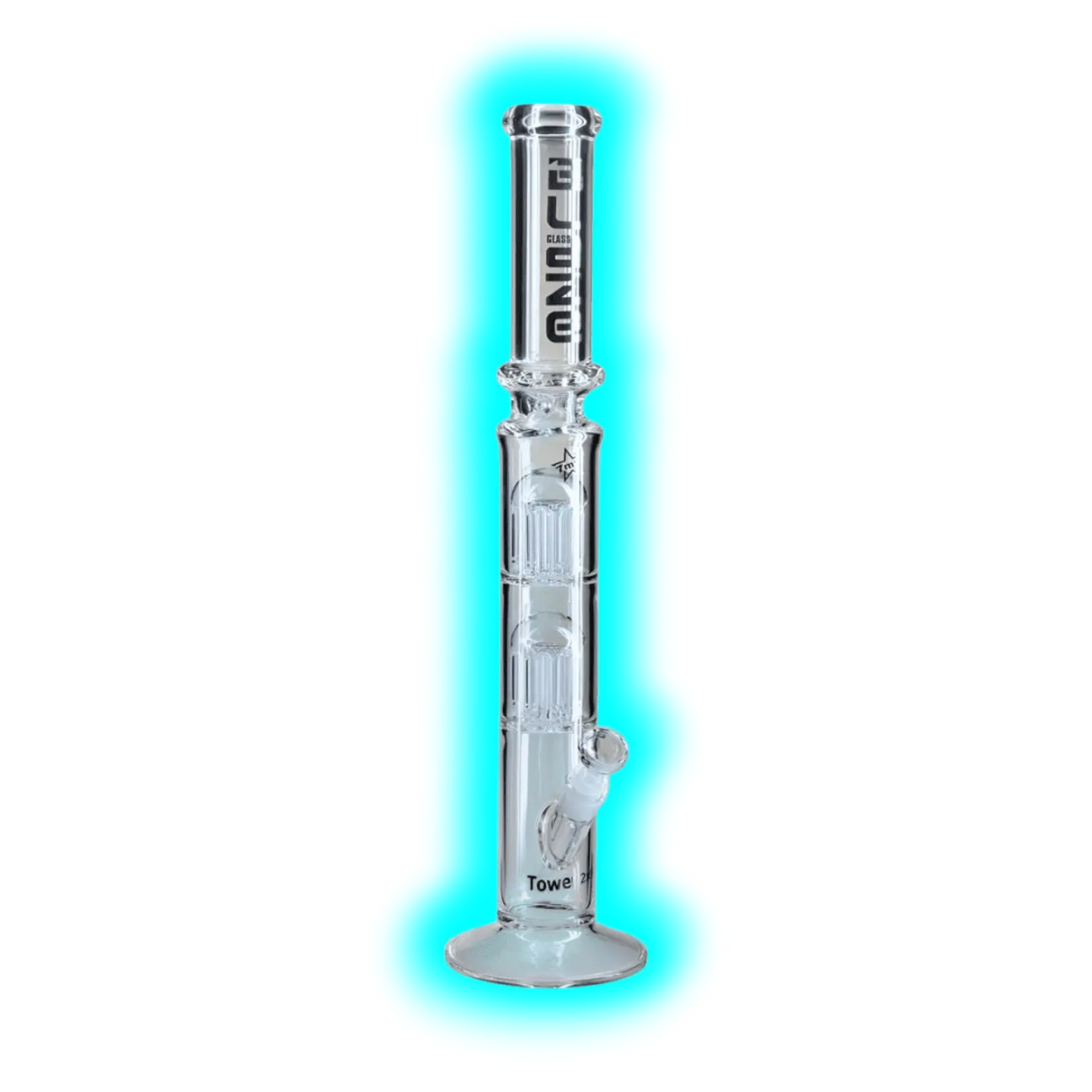 Blaze Tower Ice Bong 2x8 Arm Perkolator Klar