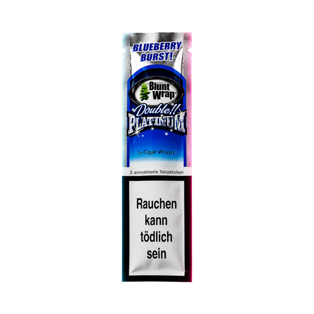 Blunt Wraps Double Platinum Blueberry 2 in 1