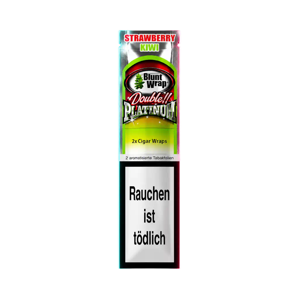 Blunt Wraps Double Platinum Strawberry Kiwi 2 in 1