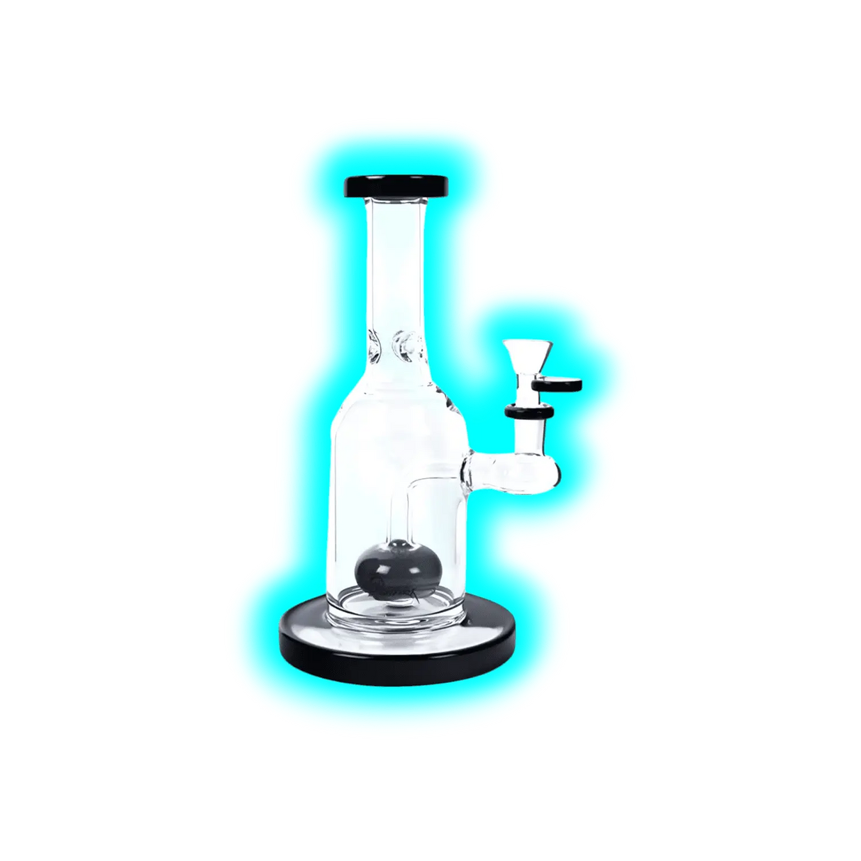 Bong/Dabber Black Transparent 22cm