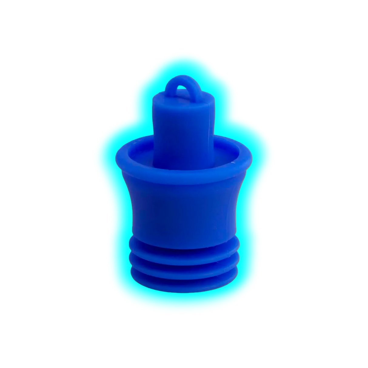 Bong Joint Mouthpiece Plug Silicone Blue NS14