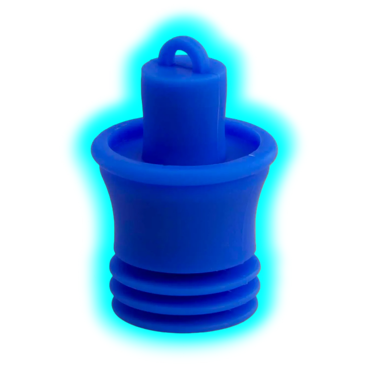 Bong Joint Mouthpiece Plug Silicone Blue NS14