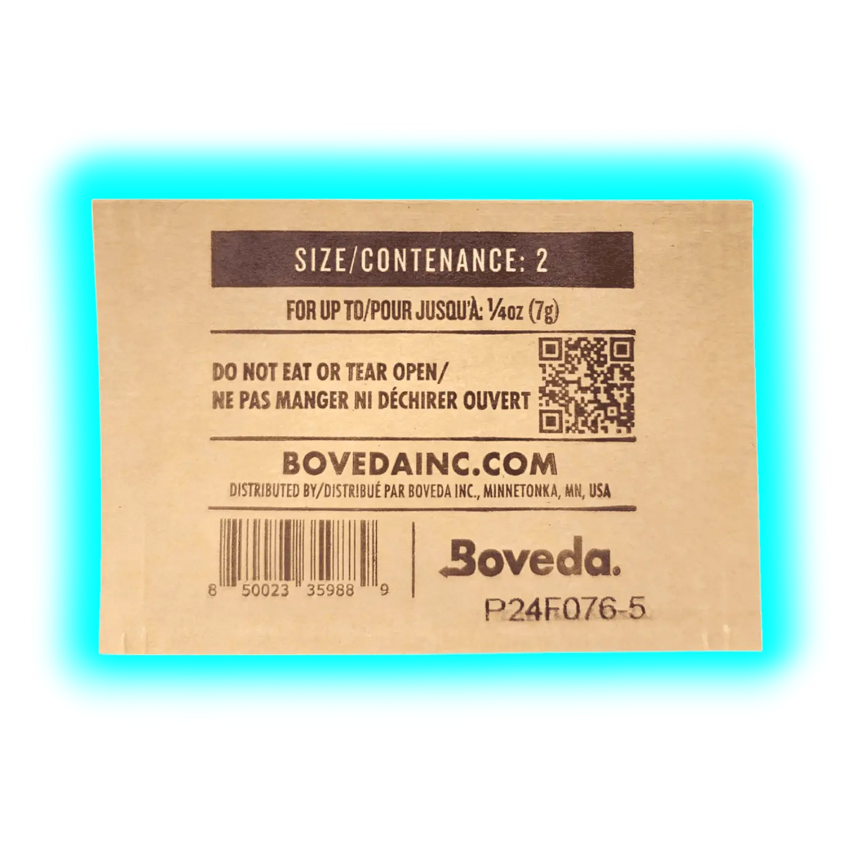 Boveda 62% Humidy Pack 2g