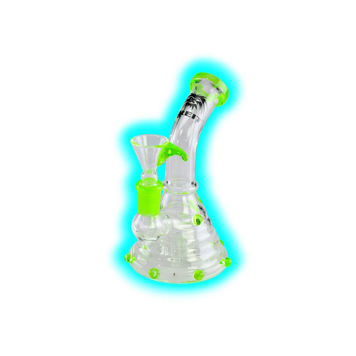 BREIT Drumperkolator Bong with Nobs Green