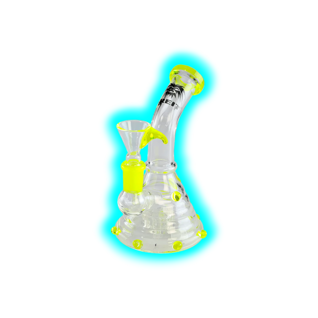 BREIT Drumperkolator Bong with Nobs Yellow