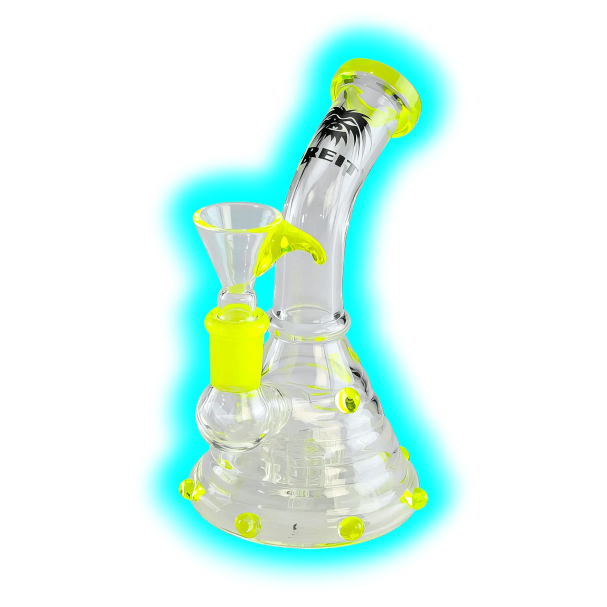 BREIT Drumperkolator Bong with Nobs Yellow