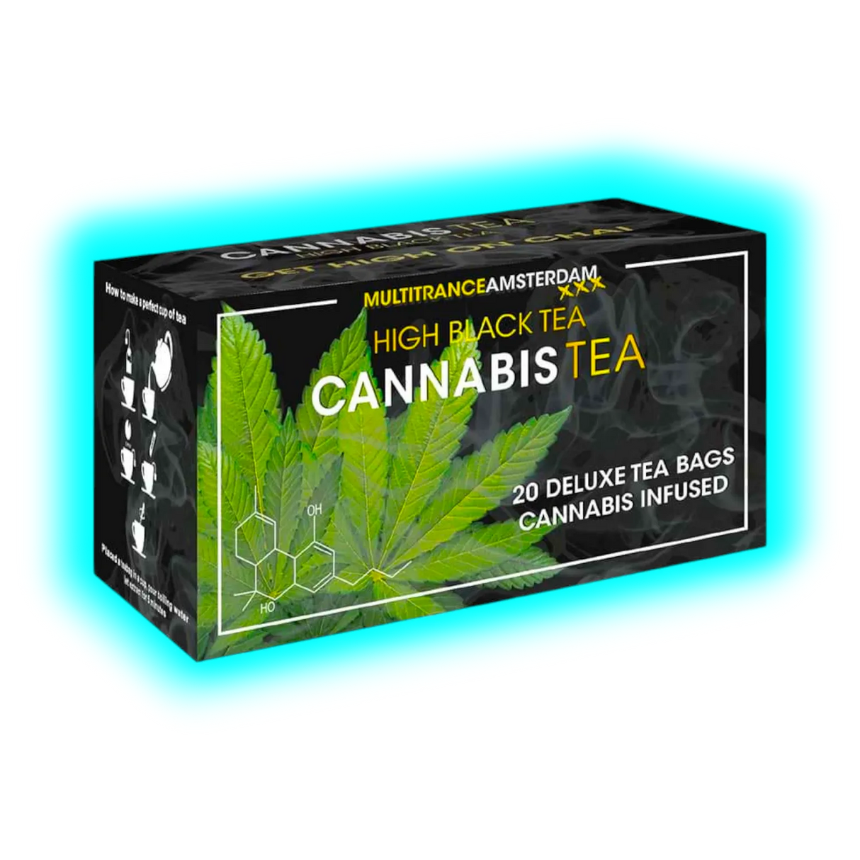 Cannabis Tea - Black High Tea - 20 x 1,5g