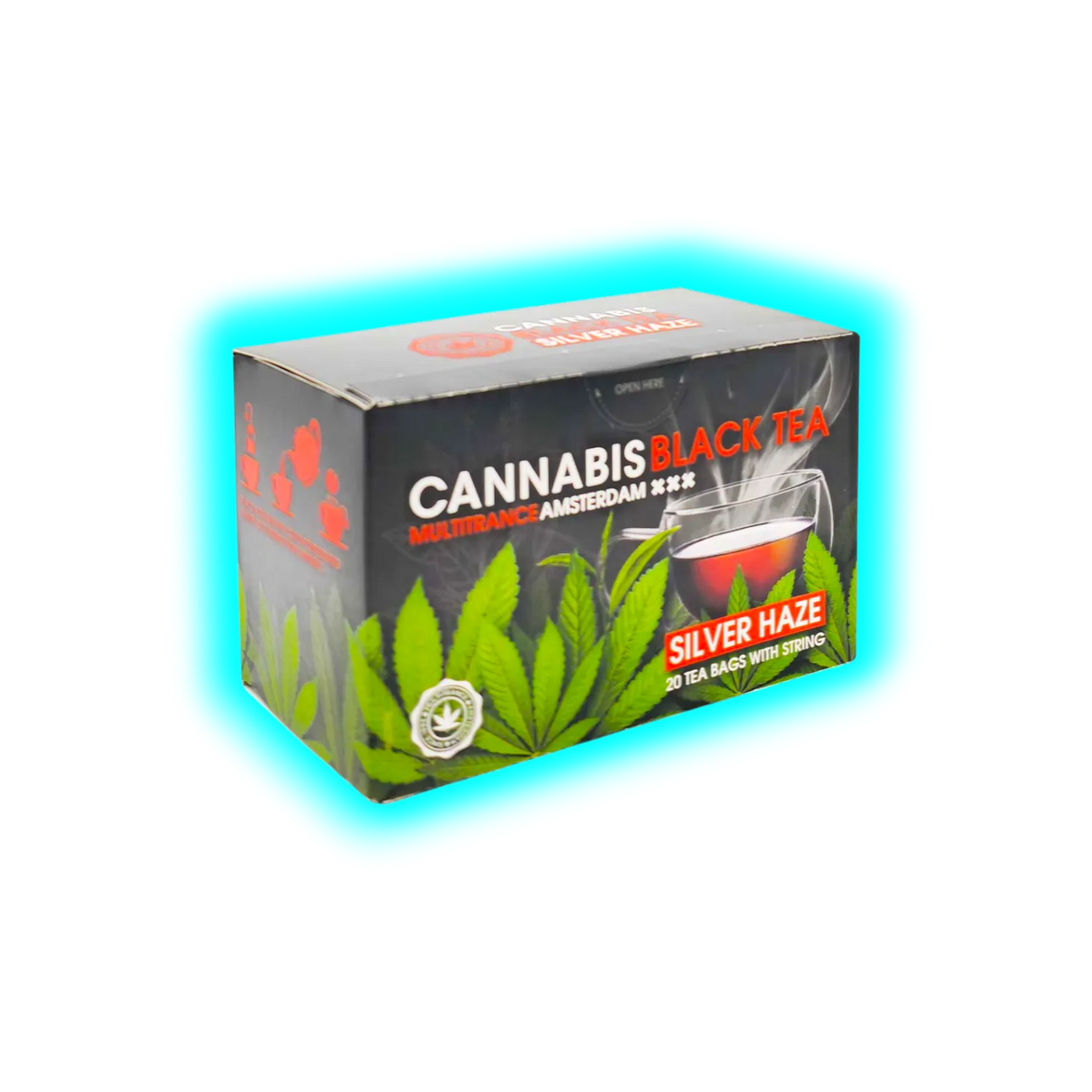 Cannabis Tea - Black Tea Silver Haze - 20 x 1,5g