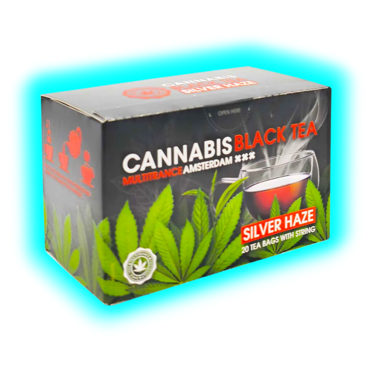 Cannabis Tea - Black Tea Silver Haze - 20 x 1,5g