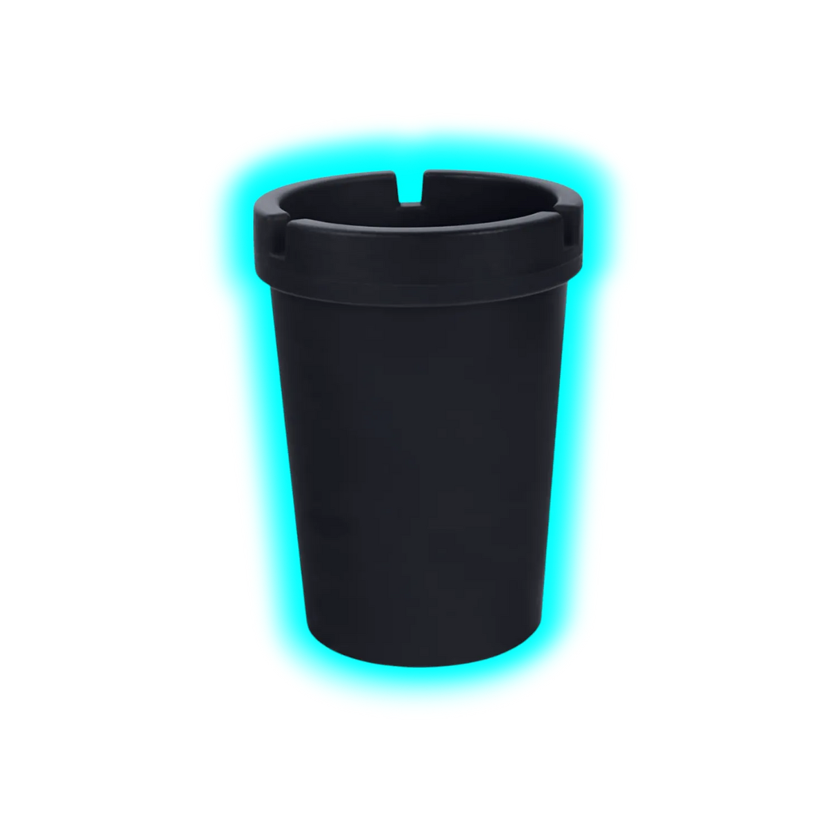 Car Ashtray PVC Black 8cm