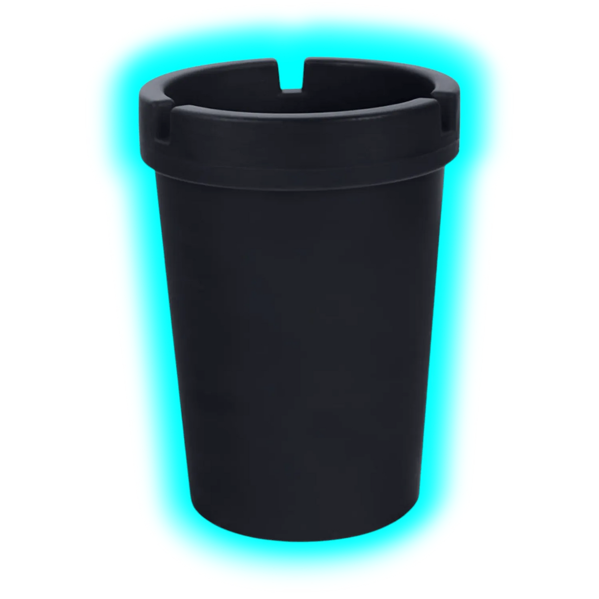 Car Ashtray PVC Black 8cm