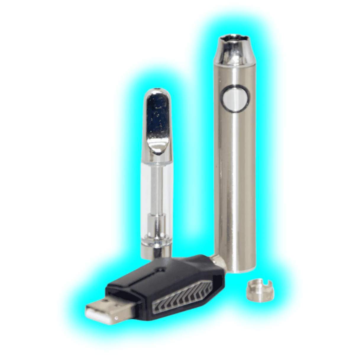 CBD Vape Pen Kit Silber