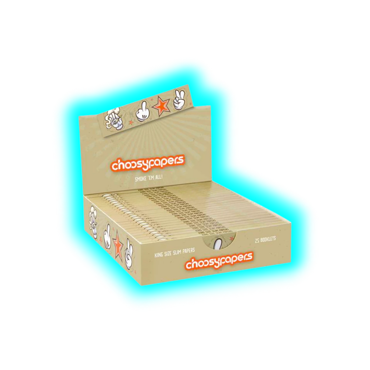Choosypapers King Size Slim Comic Hands Box 25pcs