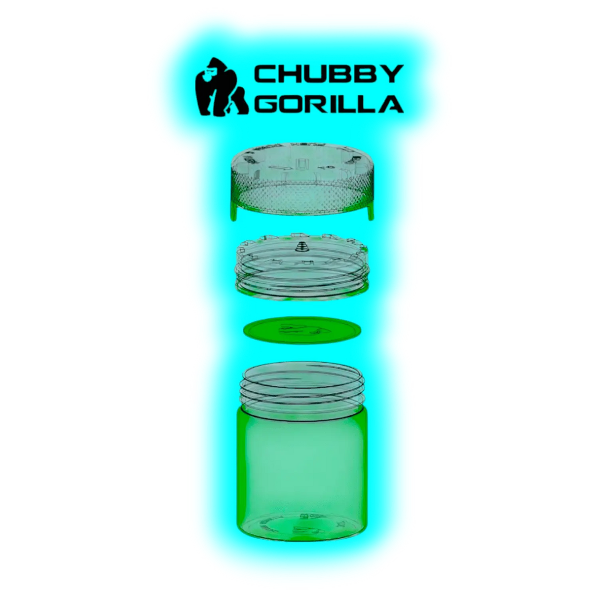 Chubby Gorilla Aviator CR Container inner seal + tamper evident break off 8oz