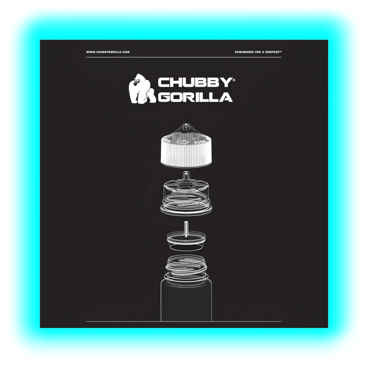 Chubby Gorilla V3 Pet Unicorn Bottle with CRC + Tamper evident break off 10ml