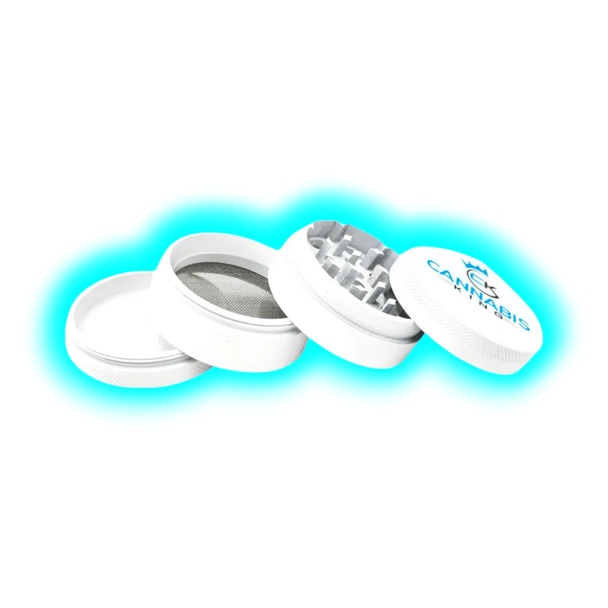 CK Aluminium Grinder 4 Parts White