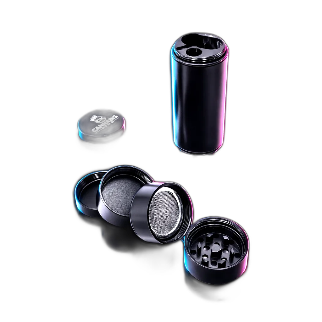 CK Aluminium Grinder Tube Black in der Frontansicht