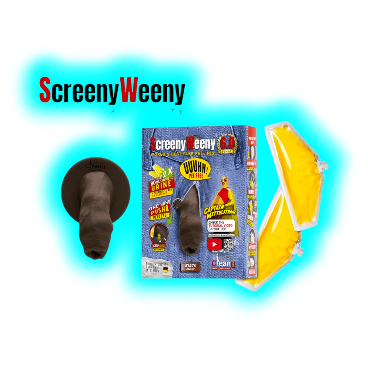 Clean Urin Screeny Weeny 6.0 Black Beauty