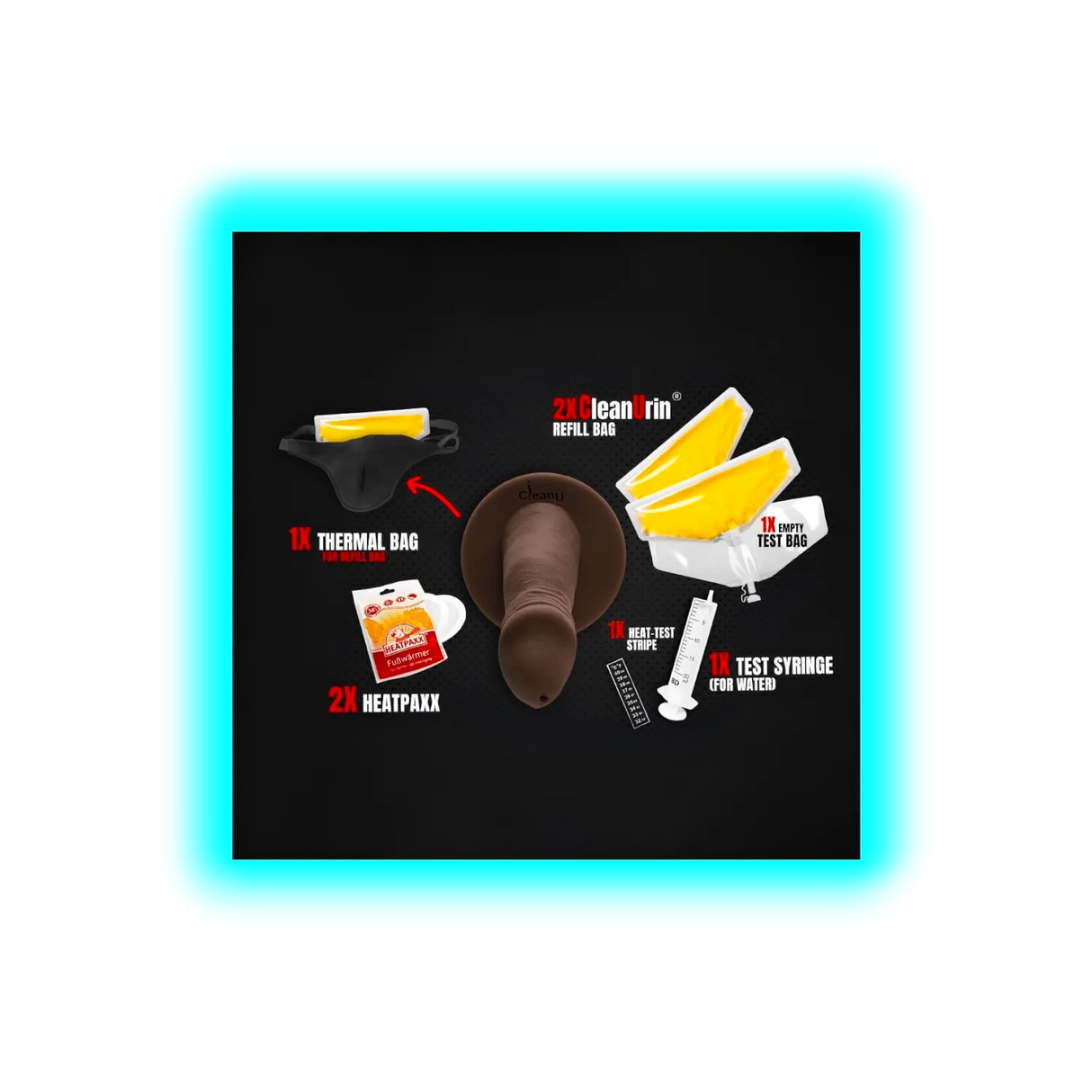 Clean Urin Screeny Weeny 6.0 Black Circ