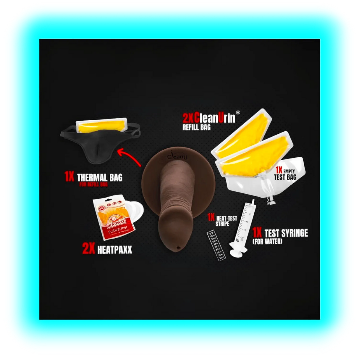 Clean Urin Screeny Weeny 6.0 Black Circ