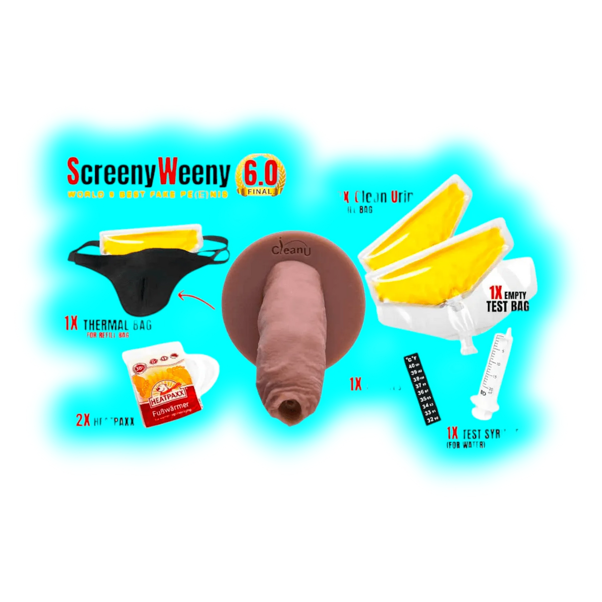 Clean Urin Screeny Weeny 6.0 Nordic White Beauty