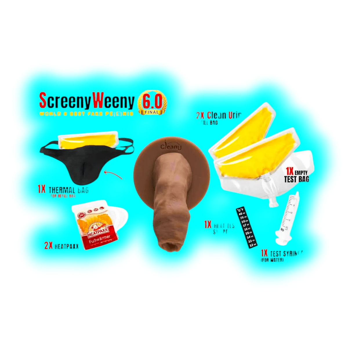 Clean Urin Screeny Weeny 6.0 White Mulatte Beast