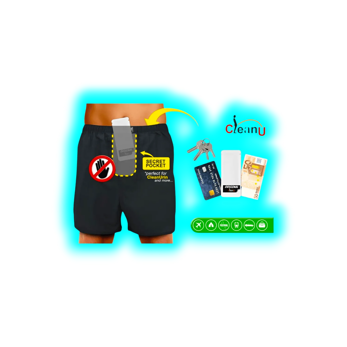 Clean Urin Special Pants Boxershorts Man M