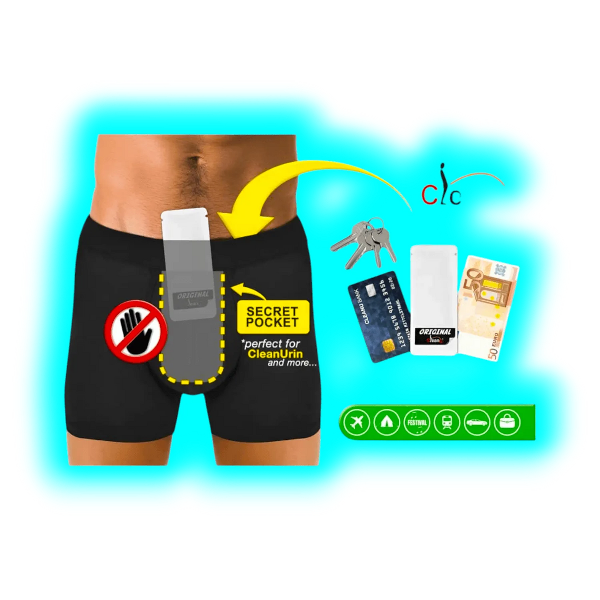 Clean Urin Special Pants Unterhose Man S