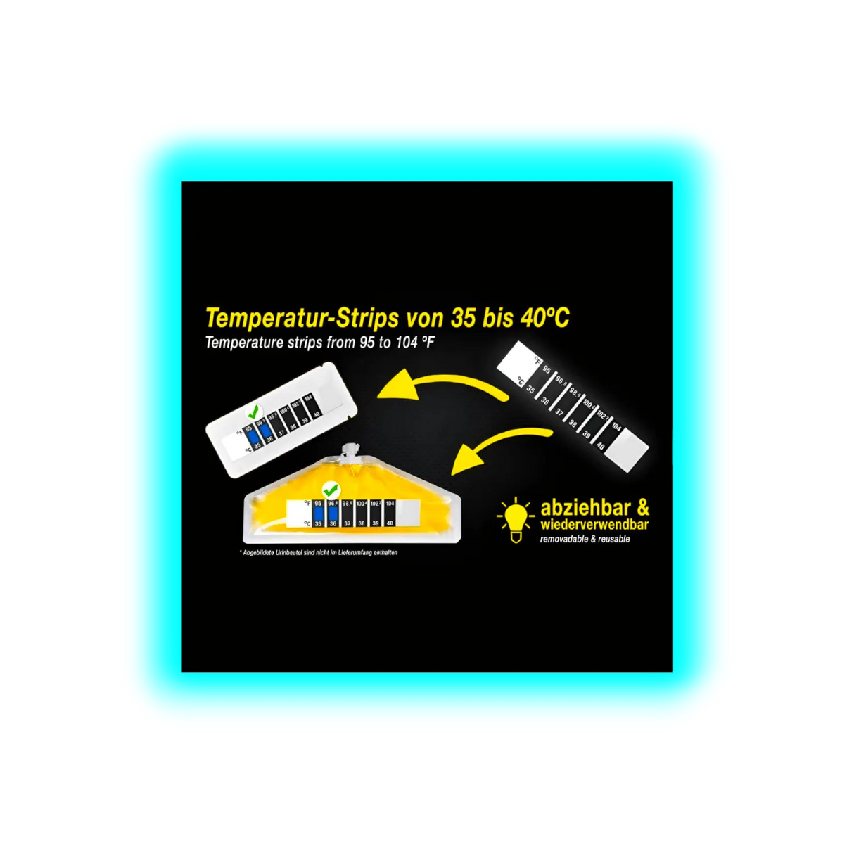 Clean Urin Temperatur-Strip