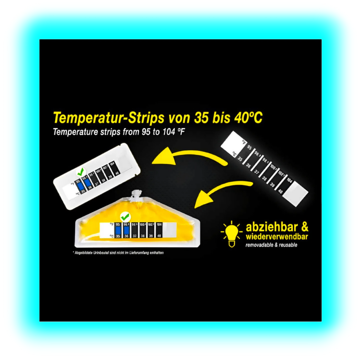 Clean Urin Temperatur-Strip