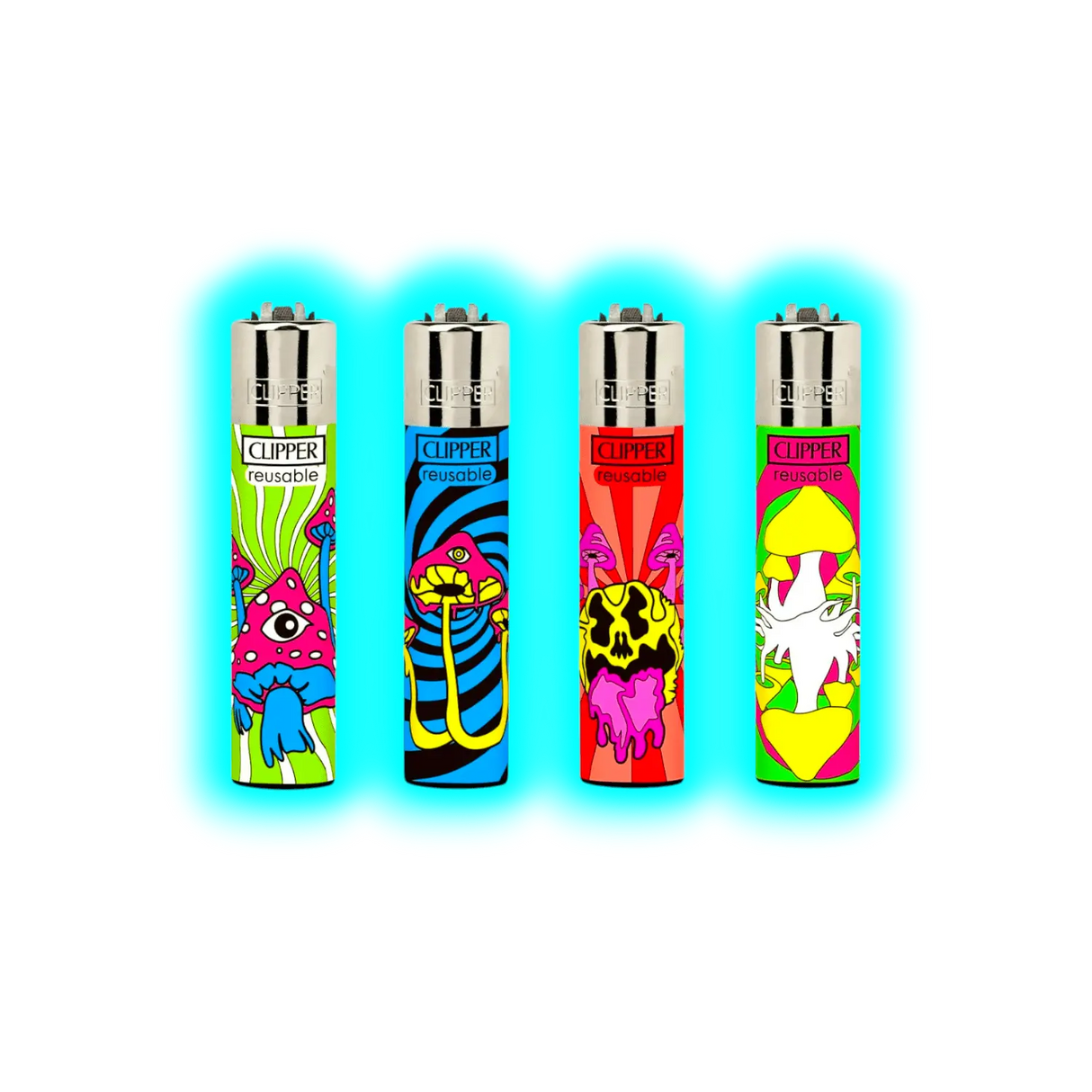 Clipper 4er Neon Shrooms 124-127