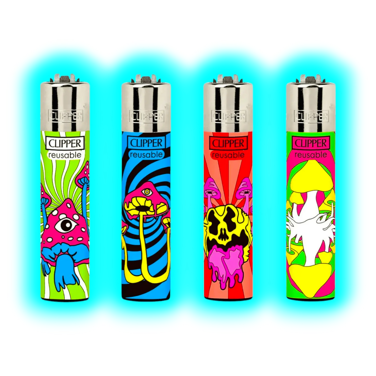 Clipper 4er Neon Shrooms 124-127