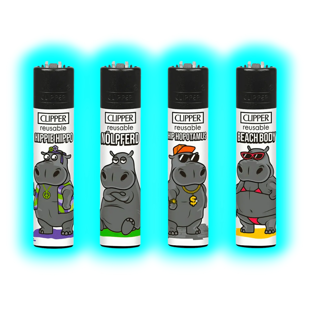 Clipper 4er Nilpferde 758-761