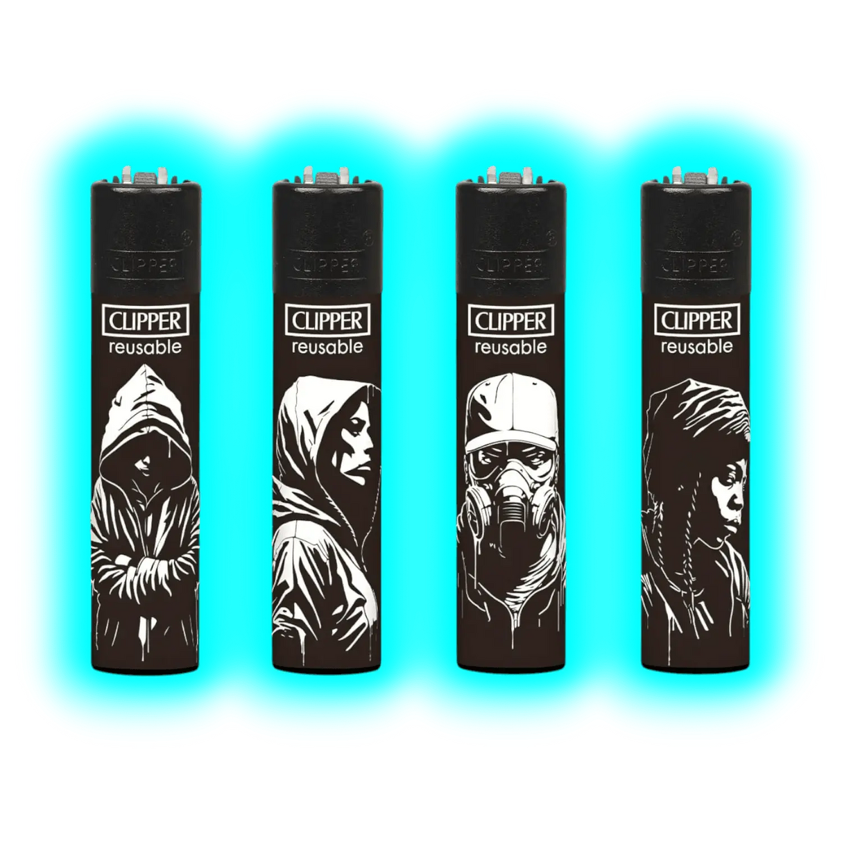 Clipper 4er Stencil Style BW 177-180