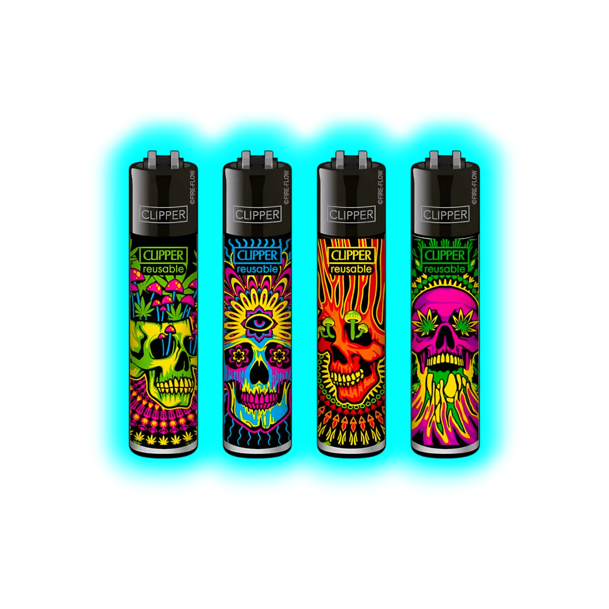 Clipper 4er Trippy Skulls 782-785
