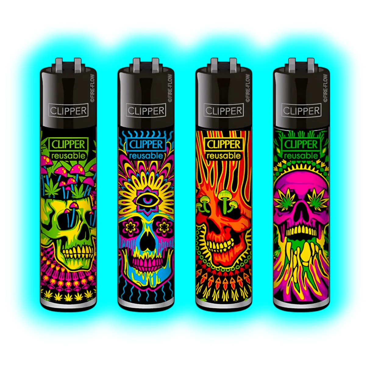 Clipper 4er Trippy Skulls 782-785