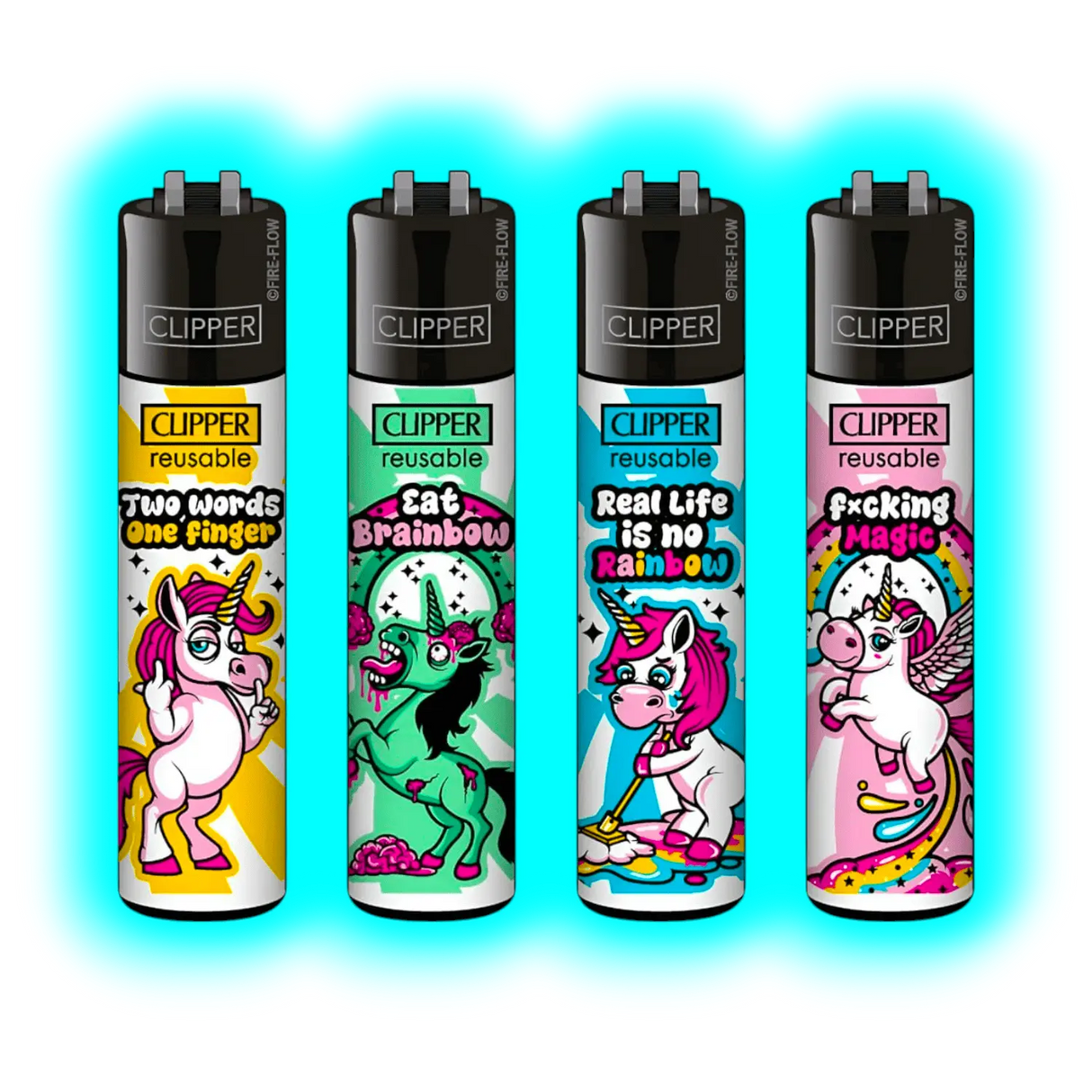 Clipper 4er Unicorn Slogan 144-147