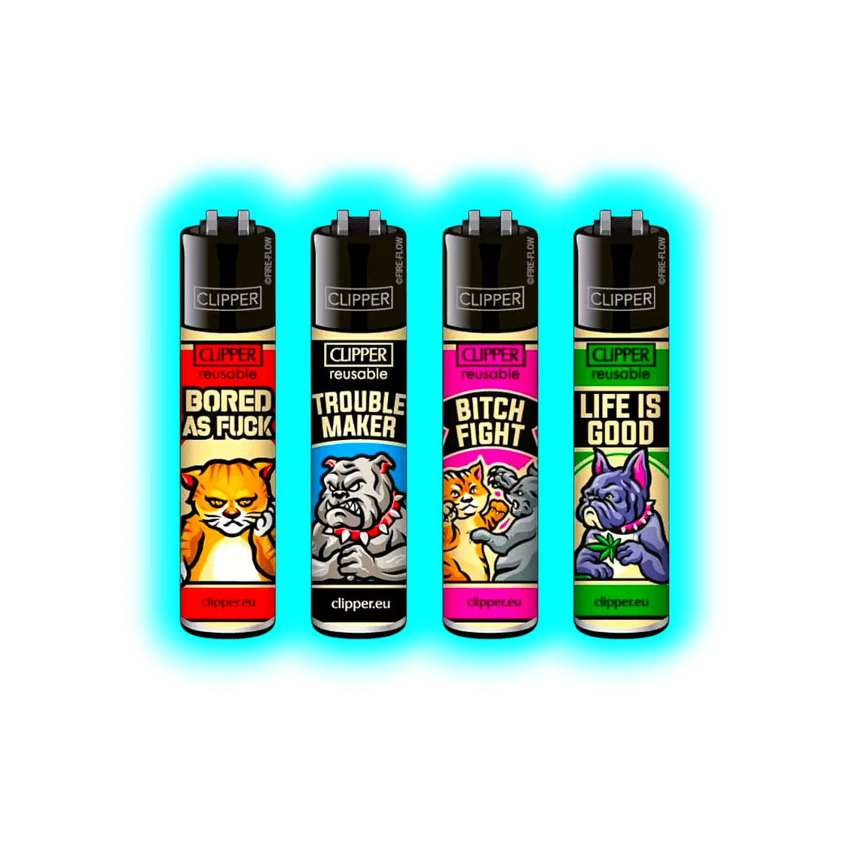 Clipper 4er Vintage Mascots 734-737