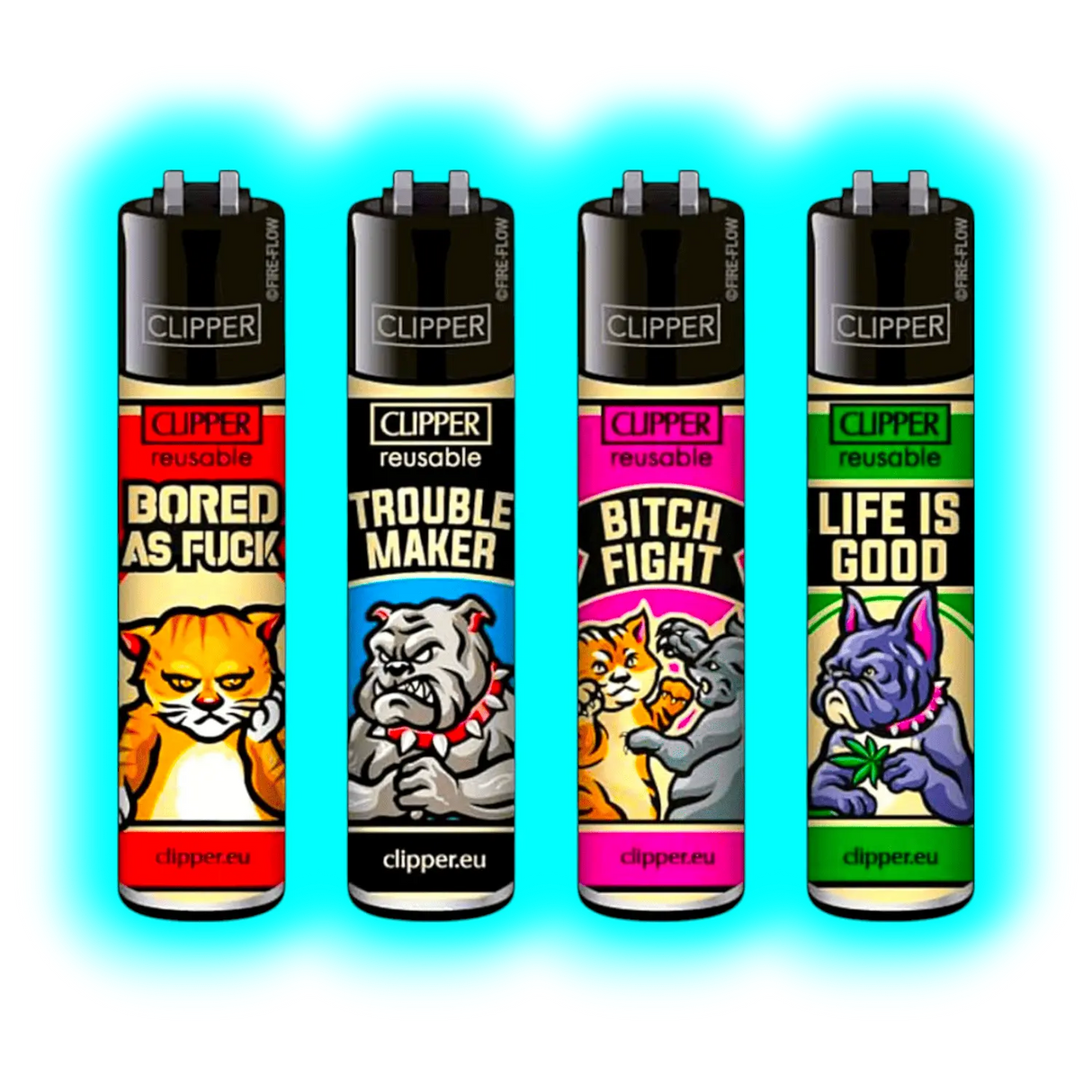 Clipper 4er Vintage Mascots 734-737