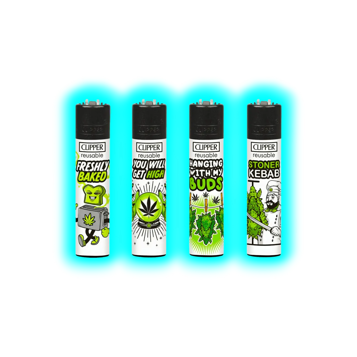 Clipper 4er Weed Slogan 6 600-603