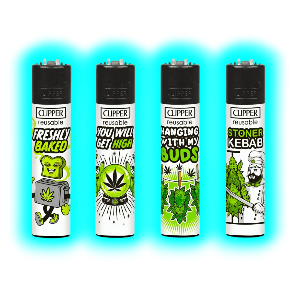 Clipper 4er Weed Slogan 6 600-603