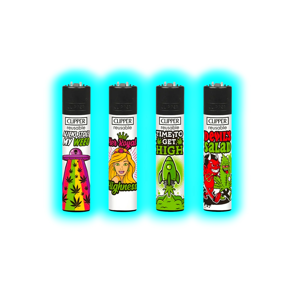 Clipper 4er Weed Slogan 8 856-859