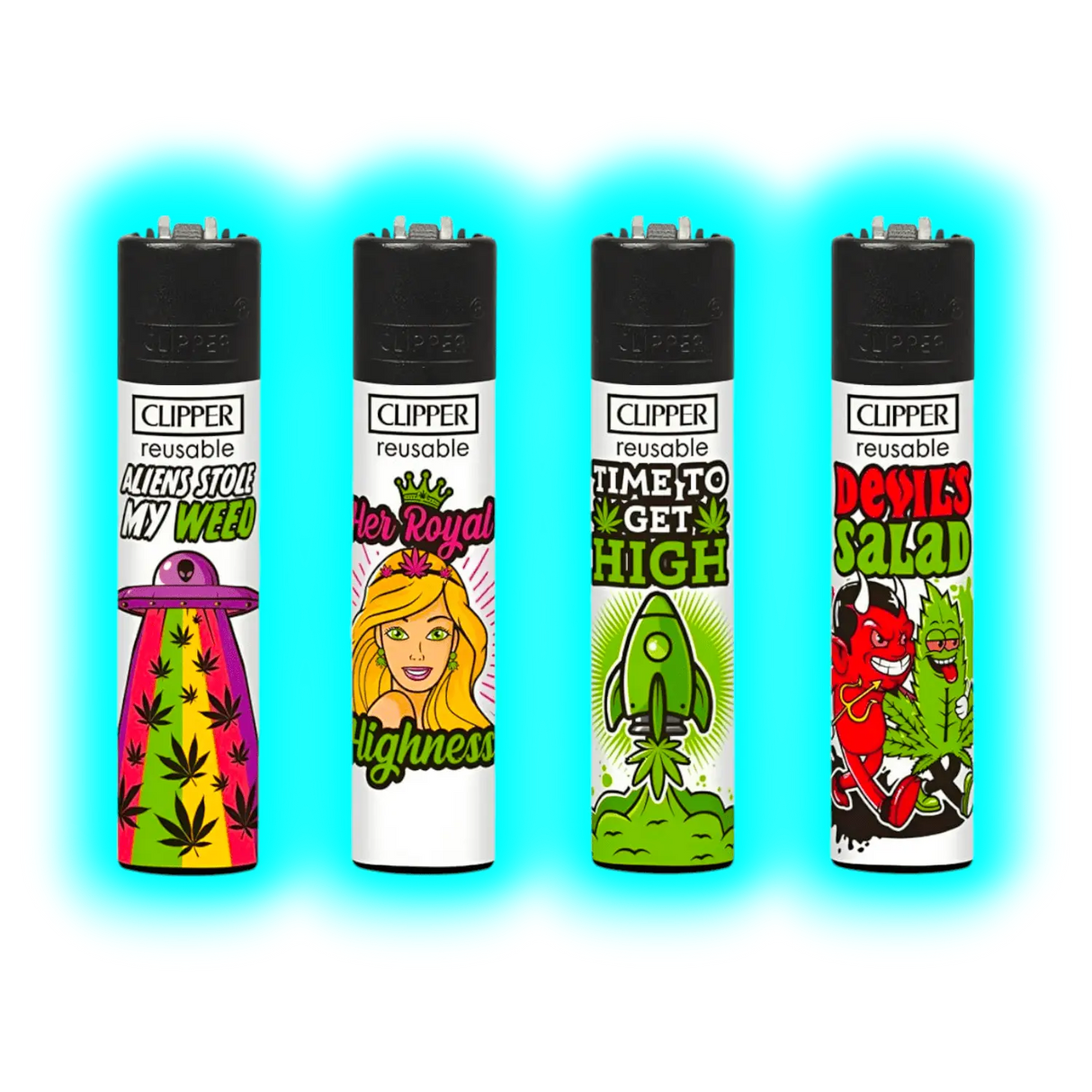 Clipper 4er Weed Slogan 8 856-859