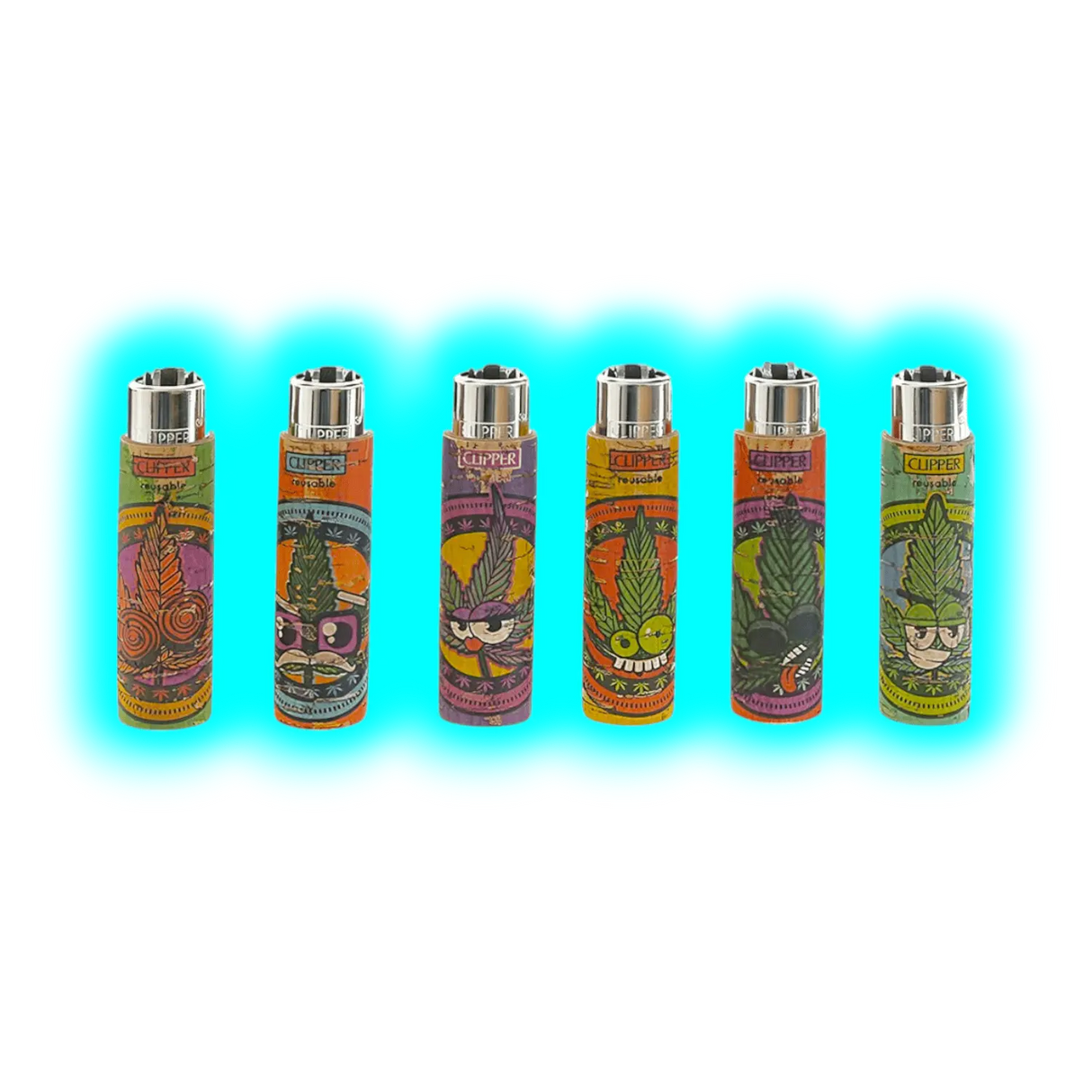 Clipper Cover Natur Cork Leaves 2 Handgenäht assort