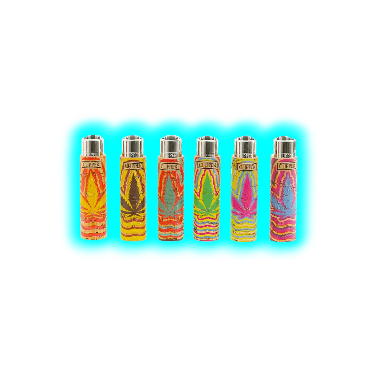 Clipper Cover Natural Cork Leaves 1 Handgenäht assort