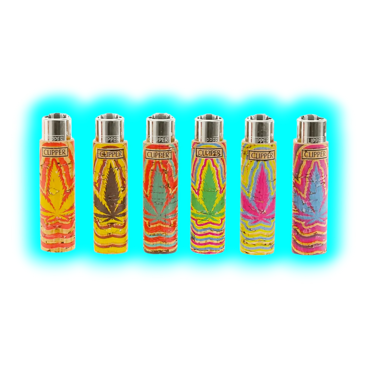 Clipper Cover Natural Cork Leaves 1 Handgenäht assort